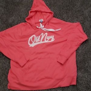 Old navy salmon colored hoodie xl.